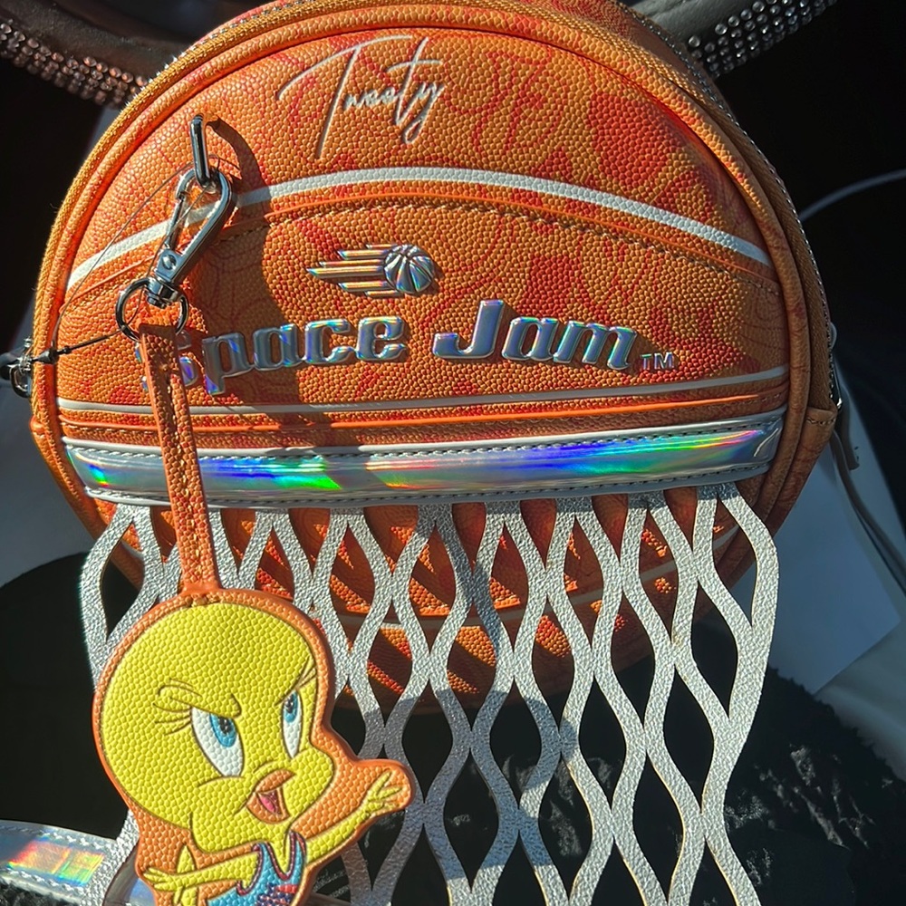 Danielle Nicole Space Jam: A New Legacy Tweety Basketball Crossbody Bag